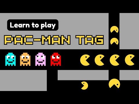 Learn How to Play PAC-MAN TAG! Tag Game | Activity For Kids | Physical Education Warm Up Game