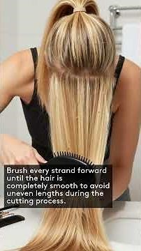 ADVANCED DIY DOUBLE PONYTAIL LAYERED HAIRCUT GUIDE