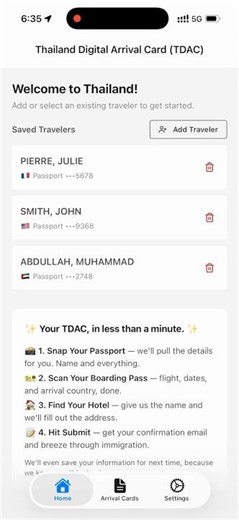 How to Submit your TDAC with Thailand Arrival Card Helper - Quick and Easy App for Your Arrival Card