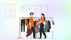 Clothing Store Shopping Scene - Animated Video