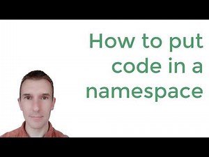 PHP namespaces 2/10: How to put code in a namespace in PHP