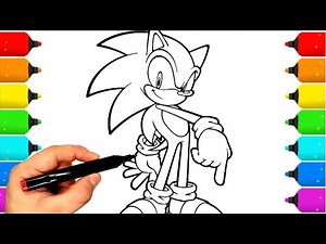 Sonic Coloring Pages NEW Coloring and Draw Sonic Compilation 1153 Sonic & Shadow Edition