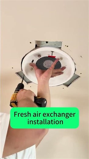 How to quickly install a fresh air exchanger