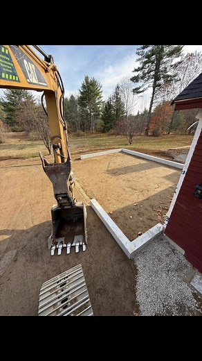 Done. The rip rap slope steeper than it looks in the photo. It will hold there condensers & propane and I won’t be back fixing anything. | Jay Palmer