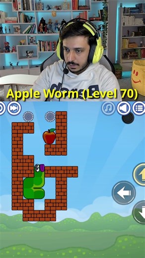 APPLE WORM (LEVEL 70) #gaming #appleworm #shorts #fyp