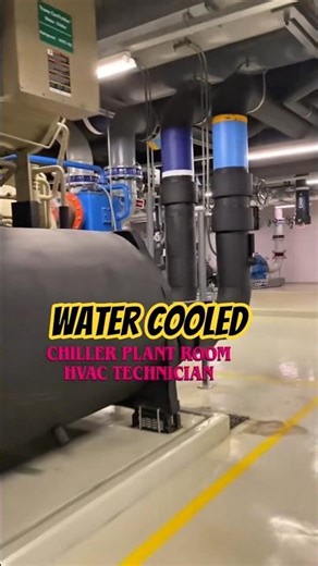 Massive cooling power in action! ❄️💧Inside Water Cooled Chiller Plant engineering meets efficiency