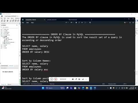 ORDER BY Clause in MySQL | Examples & Explanation (Hindi)
