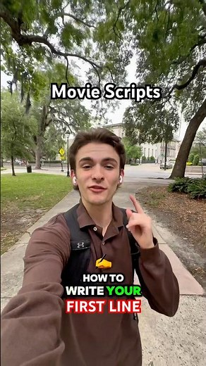 How To Write Your FIRST LINE in a Movie Script #screenplay #howto