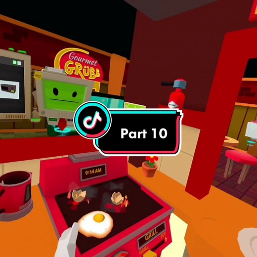 This family is a little bit annoying but i dont mind 🙄 #jobsimulator #vr #chef #MoveToTheBeatOfBai #cake