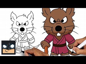 How To Draw Splinter | Teenage Mutant Ninja Turtles - Videos For Kids