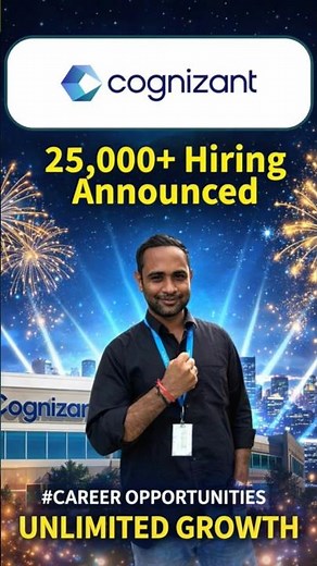Cognizant hiring 25000 freshers. Big news ‪@OnlineStudy4u‬