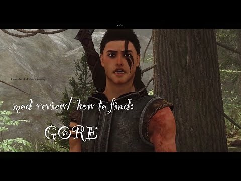 Small mod review|| Gore: follower mod for Skyrim