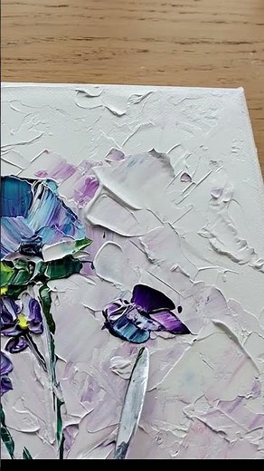How to Easily Paint Abstract Flowers Using a Palette Knife - For Beginners #artisticinspiration