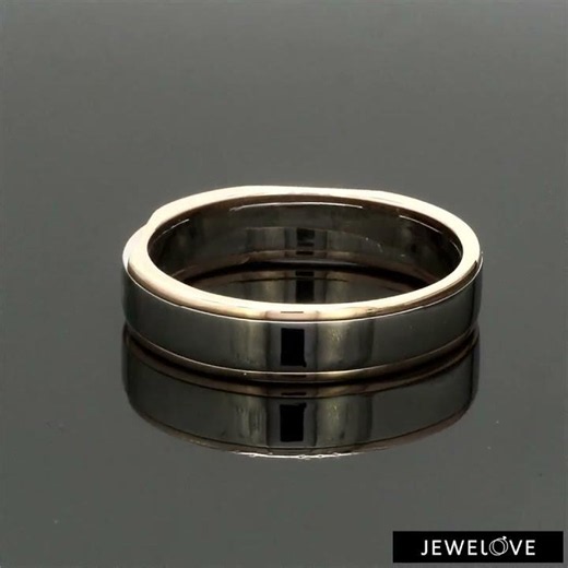 Platinum & Rose Gold Men's Ring JL PT 1482 - Jewelove