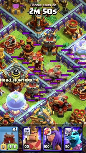 COC (CLASH OF CLANS ) game play......