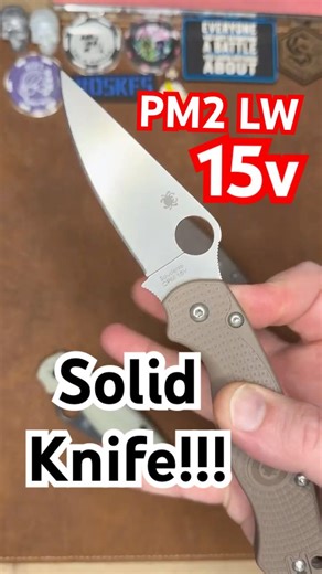 Spyderco PM2 LW 15v is a banger! #spyderco #15v #pm2 #knifeworld #youtubeshorts #ytshorts #new #edc