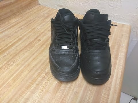 How to clean Black Air Force 1