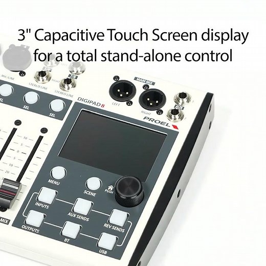 DIGIPAD 8 – 8-channel digital mixer