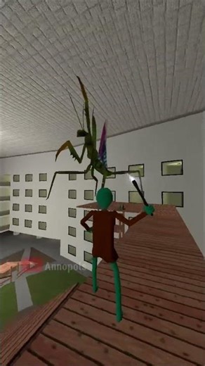 Giant Mantis in Liminal Hotel #shorts #gmod #garrysmod #shortvideo #shortsfeed