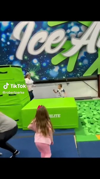 Woman Stuck in Foam Pit - Hilarious Rescue Attempt