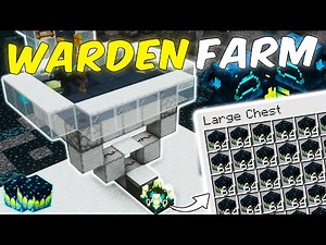 UNLIMITED XP MUSCLE WITH THIS EASY-TO-BUILD WARDEN FARM!!! l Minecraft Systems
