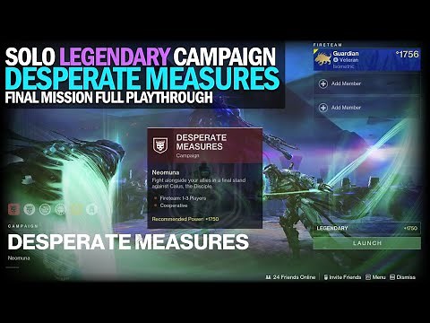 Lightfall Final Mission & Ending "Desperate Measures" - Solo Legendary Campaign [Destiny 2]