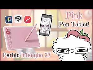 Parblo Intangbo X7 ☆ Drawing Tablet for PC and Mobile! [ UNBOXING & REVIEW ] 🍑✨