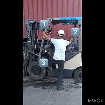 Forklift 3 Point Contact : Enter and exit forklift safely