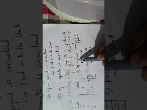 Evaluation of postfix expression