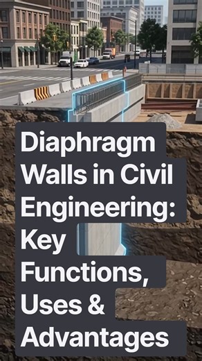 Diaphragm Walls in Civil Engineering: Key Functions, Uses & Advantages