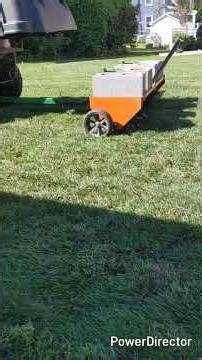 X738 thatching and aerating #dirtandstonelandscaping