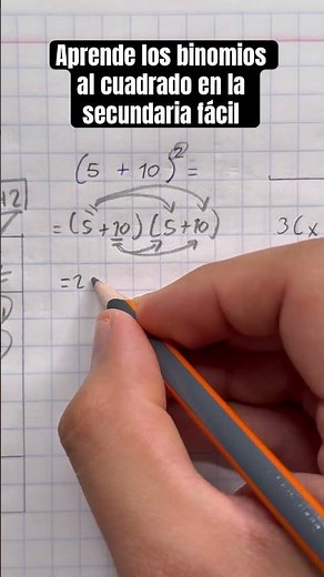 Aprende los binomios al cuadrado en la secundaria fácil❤️👏