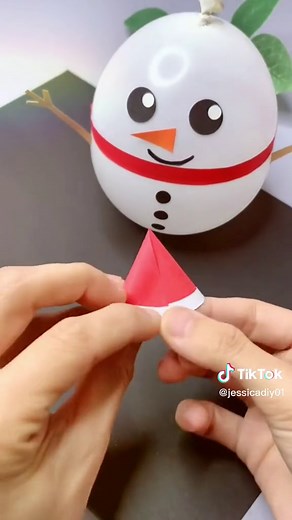 Easy DIY Origami Snowman Tutorial
