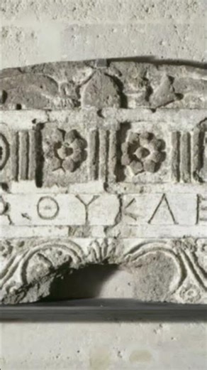 📸 Αναθηματική στήλη σε μορφή ναϊσκου από την Τανάγρα Σώζεται μόνο το επιστέγασμα. .Στο αέτωμα