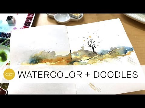 18mins of unedited watercolor playtime