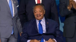 Civil Rights leader Jesse Jackson Sr. receives standing ovation on Day 1 of DNC
