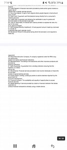 Definitions of financial terms related to banking and finance:... | Filo