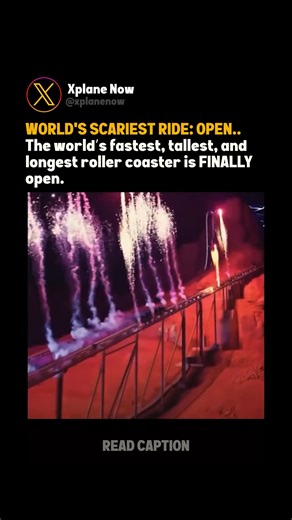 Xplane Now on Instagram: "The roller coaster wars are officially over. 🎢👑 Falcon’s Flight is finally open, and the stats don't even sound real. We aren't just talking about a drop tower; this thing dives off a natural 519-foot cliff to hit a top speed of 155 mph (250 km/h). 📉💨 It’s the Triple Crown winner: 🥇 World’s Tallest (~640 ft) 🥇 World’s Fastest 🥇 World’s Longest (~2.5 miles of track!) The ride is so long and intense that it uses magnetic motor acceleration just to keep you going ac