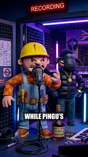 Bob Makes A Diss Track On Pingu 🐧💸 #flashvam #pingu #UK #ukcomedy #postmanpat