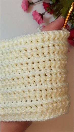 different technique‼️ #crochet baby blanket pattern model #crochet #tunisian #knitting