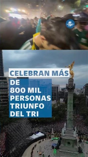 Ni la tromba detuvo a la marea verde: 800 mil personas acuden a festejar victoria del Tri #shorts