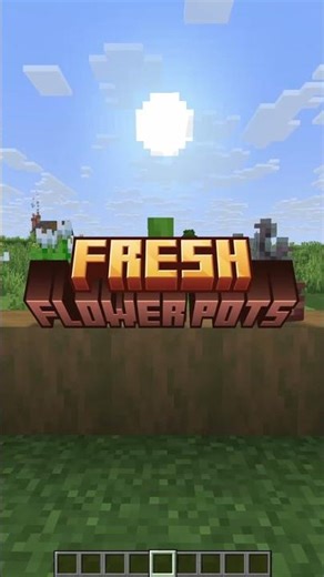 You Will NEVER Use Normal Flower Pots Again! #minecraft #shorts