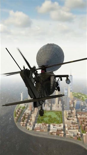 Apache Crash Test – Giant Zeppelin Impact! #shorts