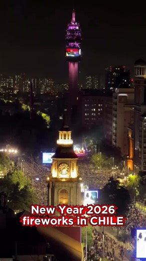New Year 2026 in Latin America Chile #newyear2026 #Chile #santiago