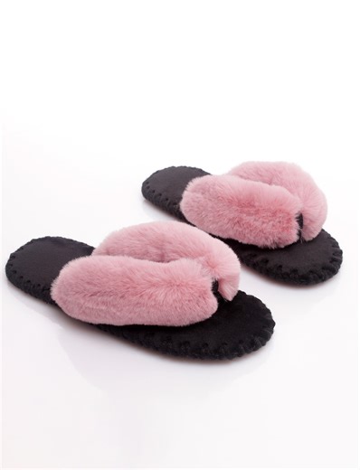 Pink Fuzzy Slippers: Plush Faux Fur Flip Flops With Gift Packaging - Etsy