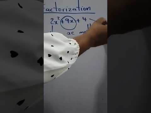 Factorizing a 3-term quadratic with the AC method