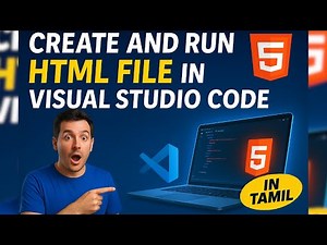 #HTMLTutorial🚀How to create html file in visual studio code tamil 🚀 Run HTML, CSS, and JavaScript