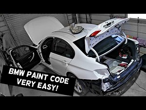 BMW PAINT CODE LOCATION BMW F30 F31 F32 F33 F36 F10 F11 X1 X2 X3 X4 X5 X6 F20 F21 F22 Z4