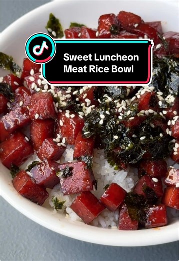Delicious Sweet Luncheon Meat Rice Bowl Recipe