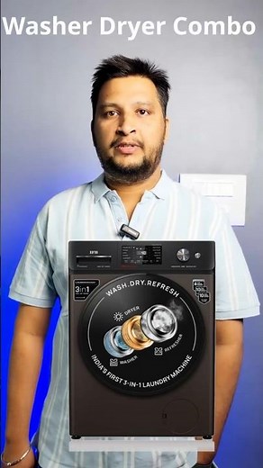 How Washer Dryer Combo Works? 🤯 Washing + Drying in One Machine!